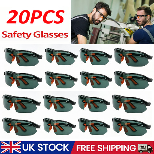 20x safety glasses - 20x, clear