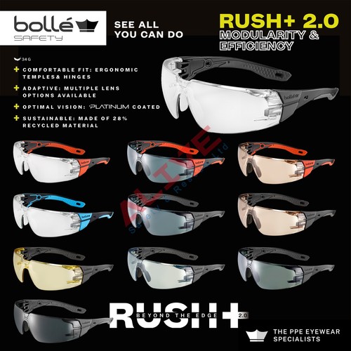 Bolle safety glasses rush 0 - safety, 2.0