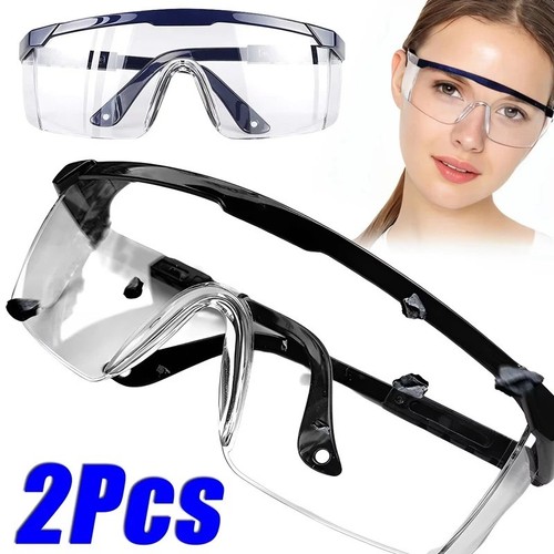 2pcs safety glasses clear - 1/2pcs,