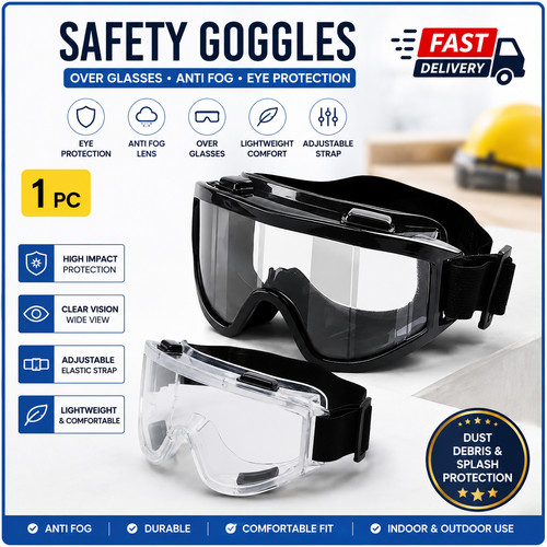 1pc safety goggles over - 1pc,