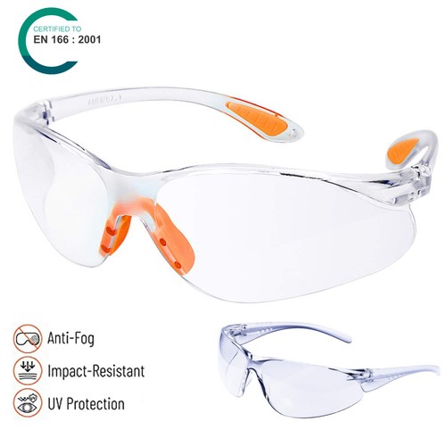 Clear safety goggles - 12,
